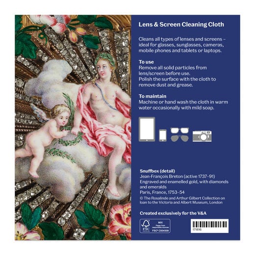 Apollo and cherubs microfibre lens cloth